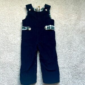 The Beaufort Bonnet Company Size 2t Navy Blue Corduroy Longalls